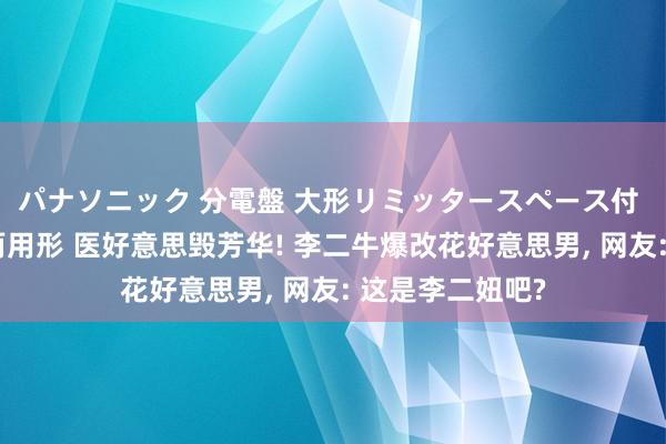 パナソニック 分電盤 大形リミッタースペース付 露出・半埋込両用形 医好意思毁芳华! 李二牛爆改花好意思男, 网友: 这是李二妞吧?