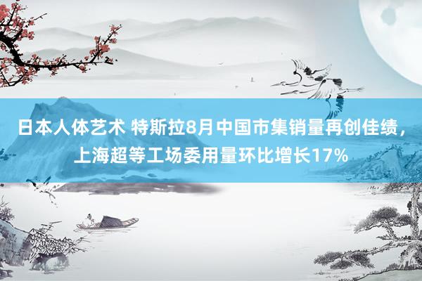 日本人体艺术 特斯拉8月中国市集销量再创佳绩，上海超等工场委用量环比增长17%