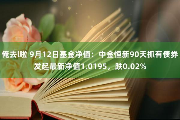 俺去l啦 9月12日基金净值：中金恒新90天抓有债券发起最新净值1.0195，跌0.02%