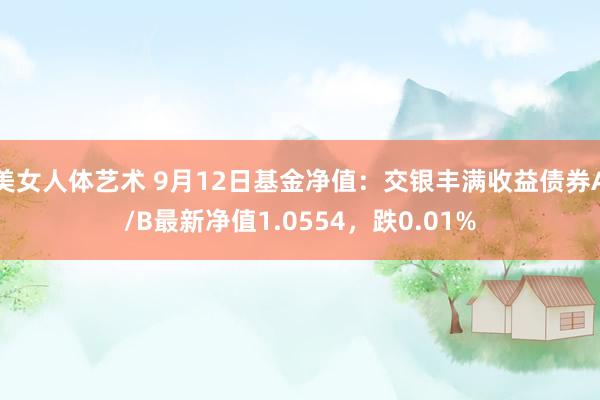 美女人体艺术 9月12日基金净值：交银丰满收益债券A/B最新净值1.0554，跌0.01%