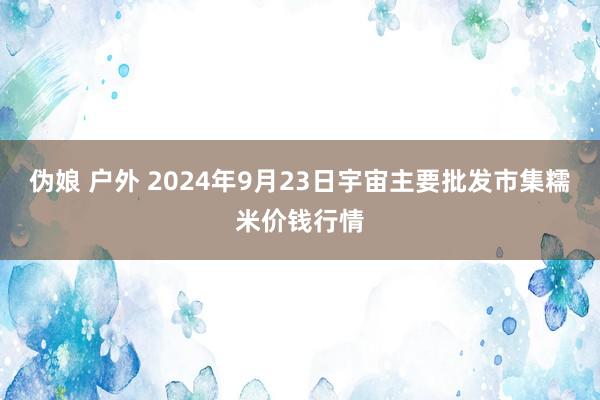 伪娘 户外 2024年9月23日宇宙主要批发市集糯米价钱行情