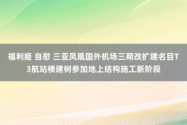 福利姬 自慰 三亚凤凰国外机场三期改扩建名目T3航站楼建树参加地上结构施工新阶段