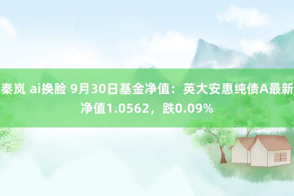 秦岚 ai换脸 9月30日基金净值：英大安惠纯债A最新净值1.0562，跌0.09%