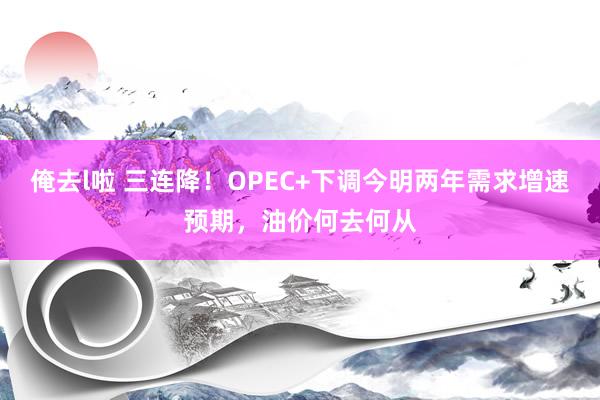 俺去l啦 三连降！OPEC+下调今明两年需求增速预期，油价何去何从