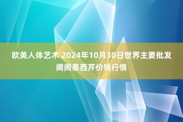 欧美人体艺术 2024年10月30日世界主要批发阛阓泰西芹价钱行情