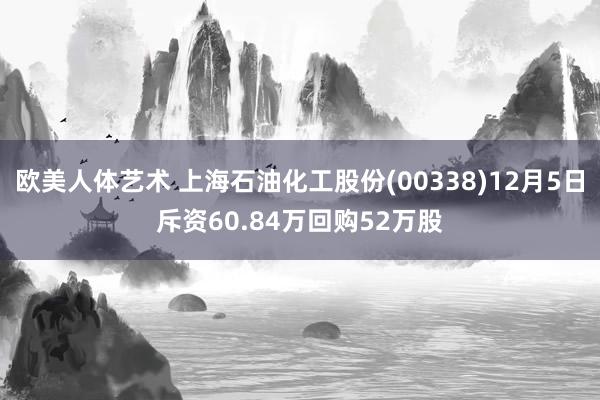 欧美人体艺术 上海石油化工股份(00338)12月5日斥资60.84万回购52万股