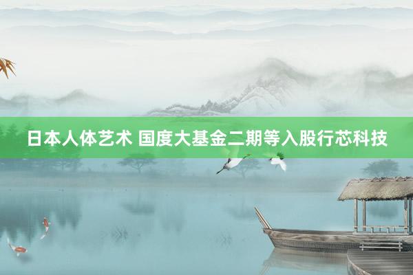 日本人体艺术 国度大基金二期等入股行芯科技