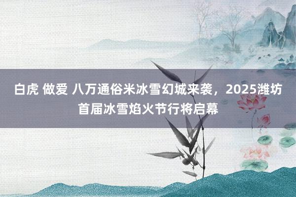 白虎 做爱 八万通俗米冰雪幻城来袭，2025潍坊首届冰雪焰火节行将启幕