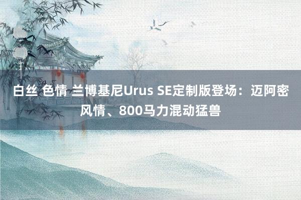 白丝 色情 兰博基尼Urus SE定制版登场：迈阿密风情、800马力混动猛兽