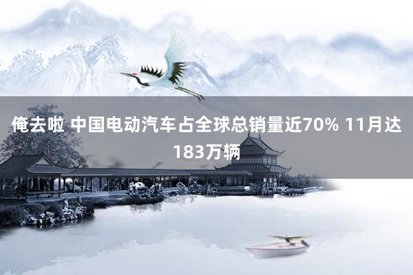 俺去啦 中国电动汽车占全球总销量近70% 11月达183万辆