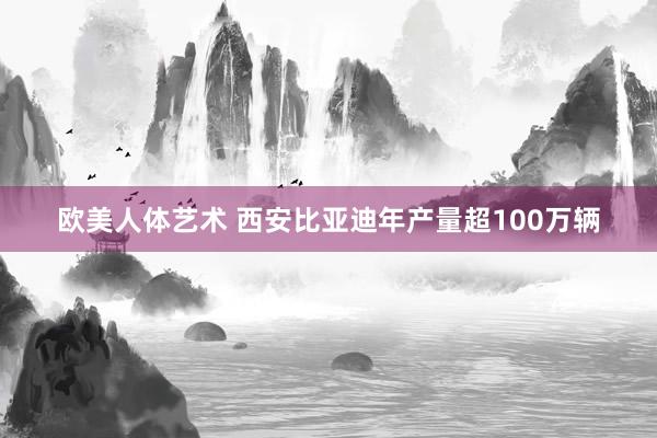 欧美人体艺术 西安比亚迪年产量超100万辆