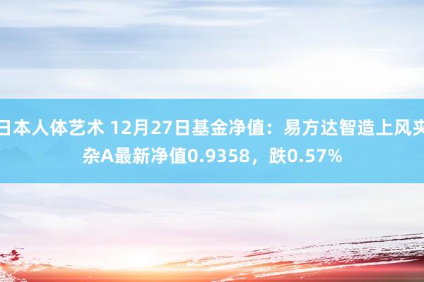 日本人体艺术 12月27日基金净值：易方达智造上风夹杂A最新净值0.9358，跌0.57%