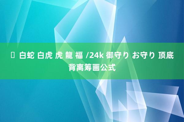 ✨白蛇 白虎 虎 龍 福 /24k 御守り お守り 顶底背离筹画公式