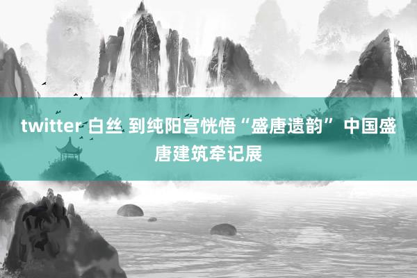 twitter 白丝 到纯阳宫恍悟“盛唐遗韵” 中国盛唐建筑牵记展