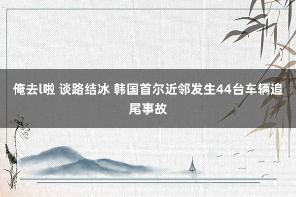 俺去l啦 谈路结冰 韩国首尔近邻发生44台车辆追尾事故